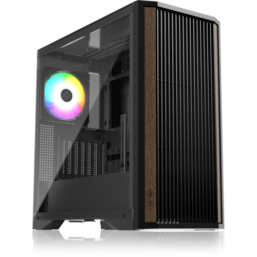 Корпус RAIJINTEK Agos Max, Black (0R20B00259) без БП, Midi-Tower, TG, 1x140mm ARGB, 2xUSB 3.0 + 1xUSB 2.0, E-ATX, ATX, mITX