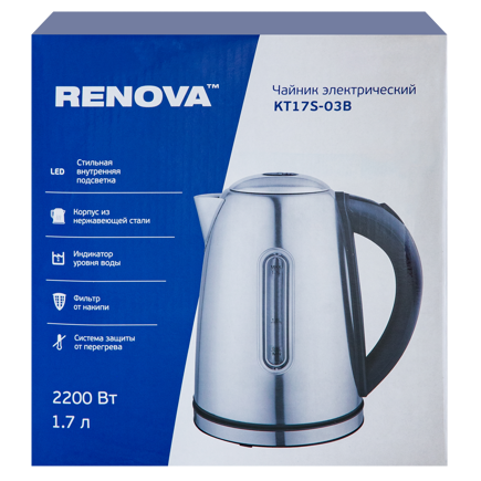 Чайник RENOVA KT17S-03B