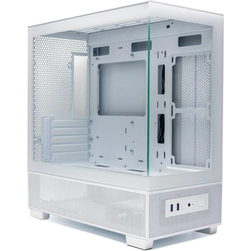 Корпус XASTRA Q500M-0F White (Q500M-0F-WH) mATX/Aquarium/Screewless/no fans