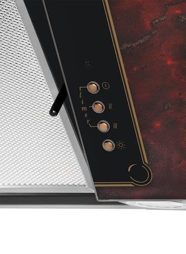 Вытяжка наклонная Gefest ВО 3603 К55 красный/черный