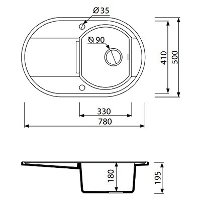 Кухонная мойка Marmorin Otago 505 113 003 Gray
