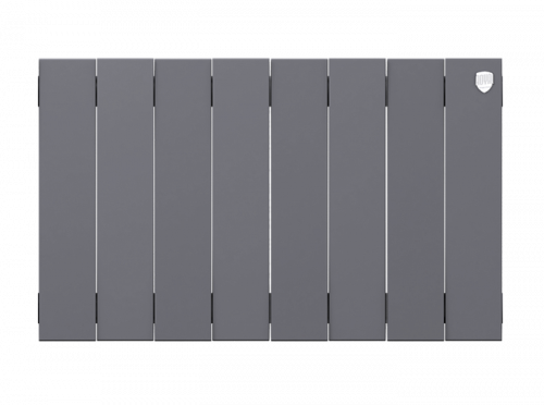 Биметаллический радиатор отопления  Royal Thermo Pianoforte 300 8 Секций Silver Satin