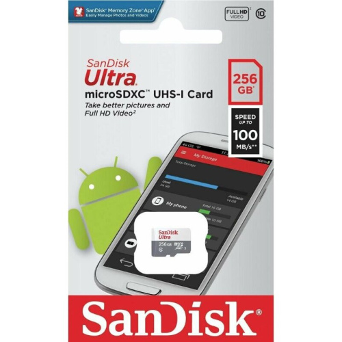 Карта памяти SANDISK UHS-I SDSQUNR-256G-GN3MN Micro SDXC 256GB