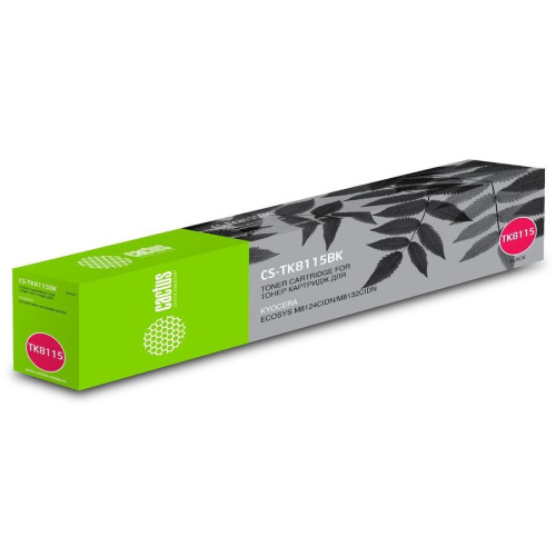 Тонер Картридж Cactus CS-TK8115BK черный (12000стр.) для Kyocera Mita Ecosys M8124cidn/ M8130cidn