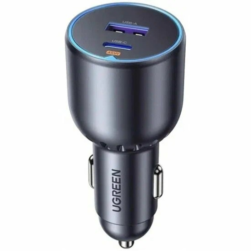 Автомобильное зарядное устройство UGREEN EC701 (35023) 63W 2*USB-C PD 3.0&USB-A w/o Cable Fast Car Charger Gray