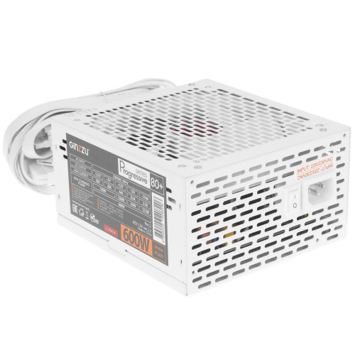Блок питания Ginzzu PC600 белый 600W