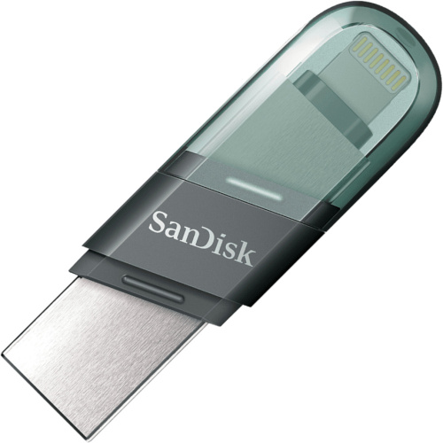USB-флешка Sandisk 64Gb iXpand Flip SDIX90N-064G-GN6NN USB3.1 зеленый/серебристый