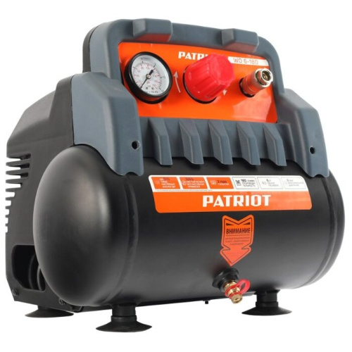Компрессор поршневой Patriot WO 6-180 черный/оранжевый