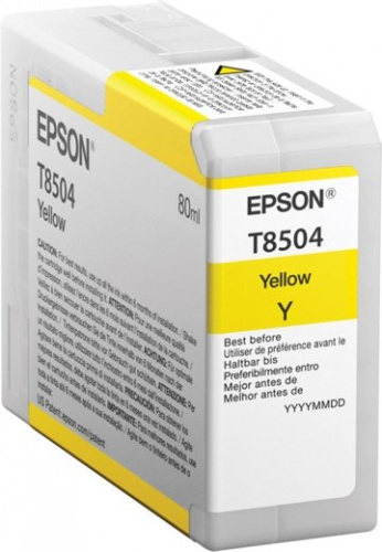 Картридж Epson C13T850400 T850 SC-P800 Yellow T850400 UltraChrome HD ink 80ml