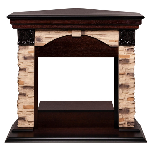 Портал каминный из МДФ угловой RealFlame Dublin Rock под очаги (Majestic, Fobos, Eugene, 3D Olympic, 3D Oregan)