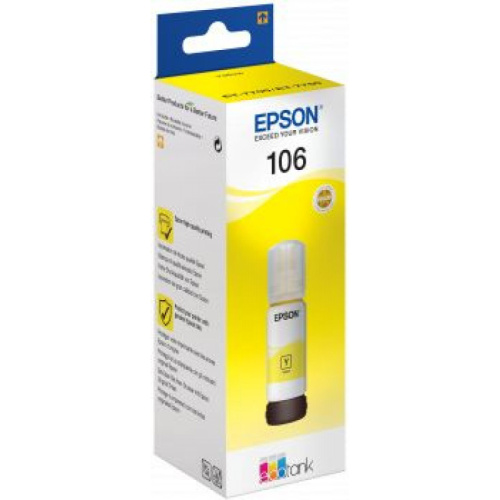 Картридж струйный Epson 106Y C13T00R440 желтый (70мл) для Epson L7160/7180