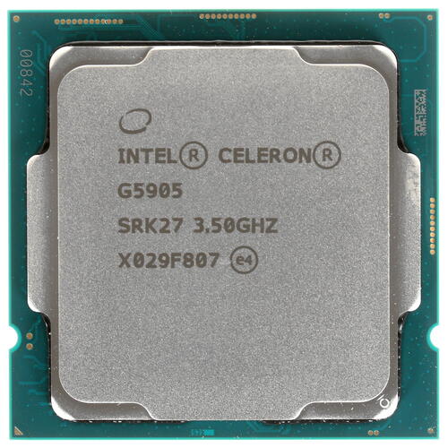 Процессор CPU Intel Socket 1200 Celeron G5905 (3.5Ghz/4Mb) tray CM8070104292115 SRK27