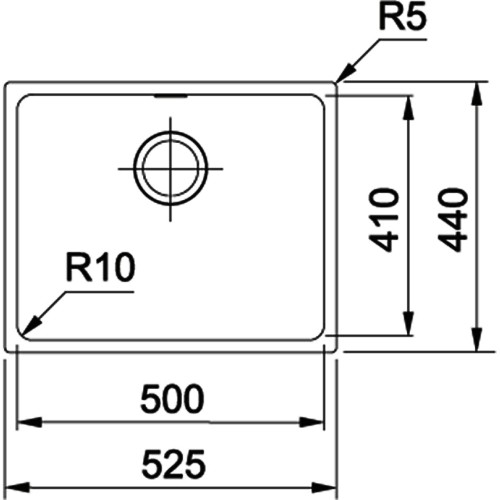 Мойка Franke SID 110-50 (125.0443.353) оникс тектонайт