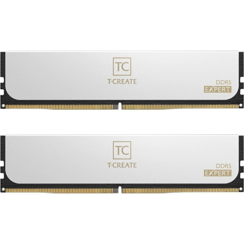 ОЗУ TEAMGROUP T-Create Expert 96GB (CTCWD596G6400HC32ADC01) DDR5 (2x48GB) 6400MHz CL32 (32-39-39-84) 1.4V / White
