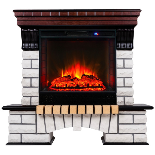 Электрокамин RealFlame Country AO античный дуб с очагом Sparta 25,5 LED