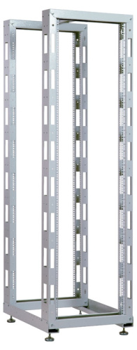 Стойка телекоммуникационная ЦМО (СТК-47.2-9005) 47U двухрамная,цвет черный
