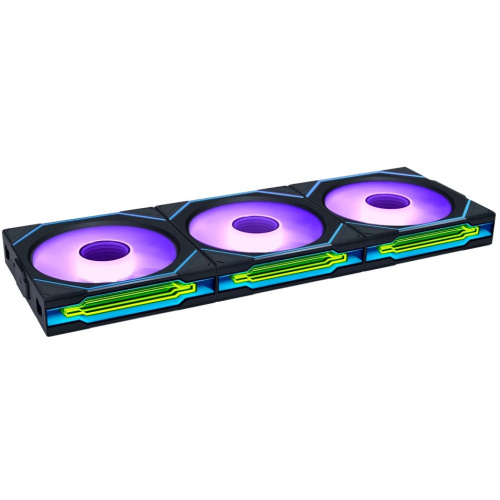 Комплект вентиляторов (3шт.) Lian Li Uni Fan SL-INF Wireless 120 (G99.12SLIN1W3B.R0)/12SLIN1W3B Black / 120x122,1x25мм (PWM, ARGB, 2300 об/мин (Max.))