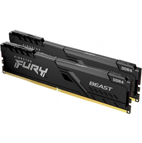 ОЗУ Kingston 16GB 3600MHz DDR4 CL17 DIMM (Kit of 2) Fury Beast Black KF436C17BBK2/16