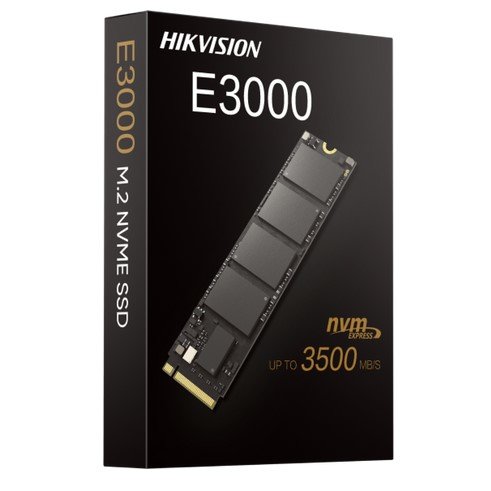 SSD Hikvision E3000 Series (HS-SSD-E3000/512G) 512GB, PCI-E 3.0 x4, up to 3500/1800MBs, 3D NAND, 224TBW, NVMe, 22x80mm