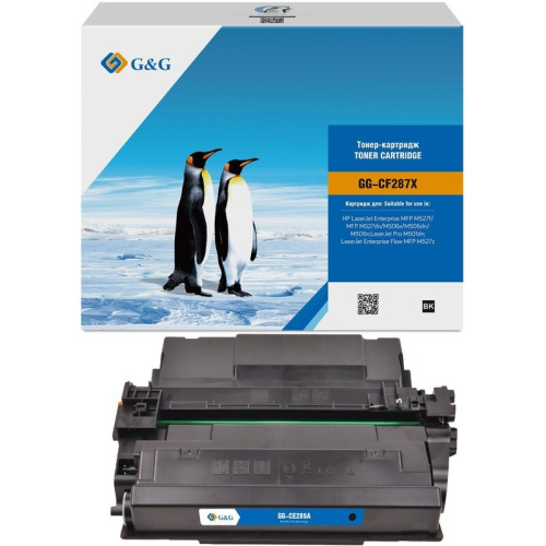Картридж лазерный G&G GG-CF287X черный 18000стр для HP LJ M501/M506dn/M506n/M506x/n/dn MFP M527z/f/dn