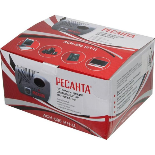 Стабилизатор напряжения Ресанта АСН-500Н/1-Ц серый
