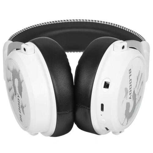 Беспроводные/проводные наушники A4Tech Bloody MR590 Sports белый