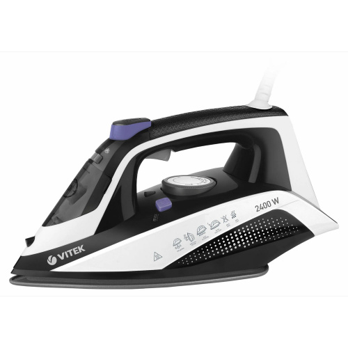 Утюг Vitek Prive VT-8360 2400Вт черный/белый