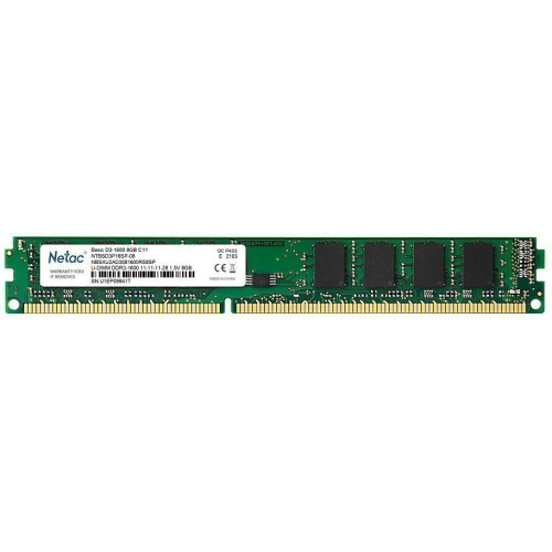 ОЗУ Netac Basic NTBSD3P16SP-08 DDR3 8GB 1600MHz CL11 1.5V
