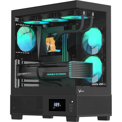 Корпус Formula Crystal E1, ATX, Midi-Tower, без БП, черный