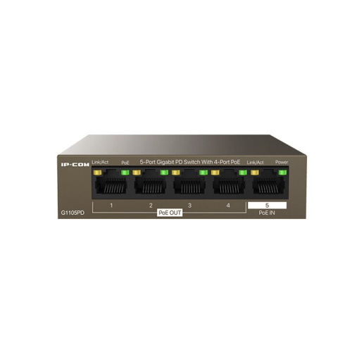 Коммутатор IP-COM G1105PD 5-портовый PD с 4 портами PoE