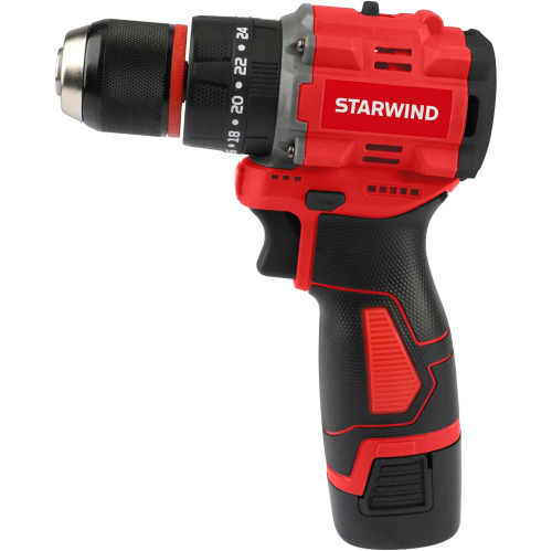 Дрель-шуруповерт аккумуляторная STARWIND CDBT16-2.0/2hs1