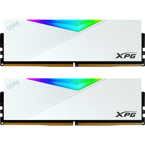 ОЗУ XPG Lancer RGB AX5U6400C3232G-DCLARWH 64GB DDR5 6400 DIMM 2*32, 1.4V, CL32-39-39, On-Die ECC, Power Management IC, white