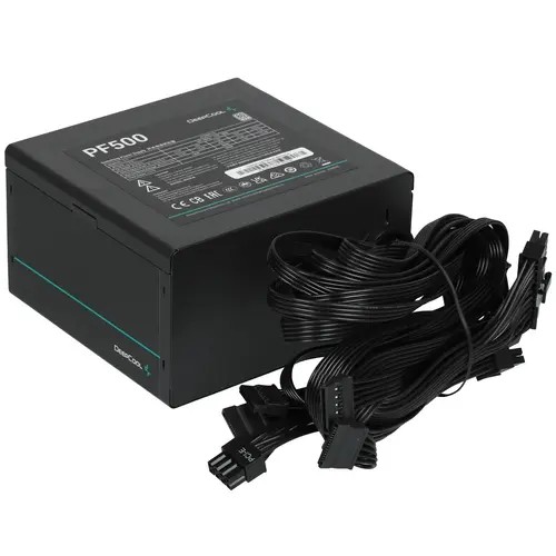 Блок питания Deepcool PF500 (R-PF500D-HA0B-EU) ATX 500W 80 Plus White (20+4pin) APFC 120mm fan 6xSATA RTL