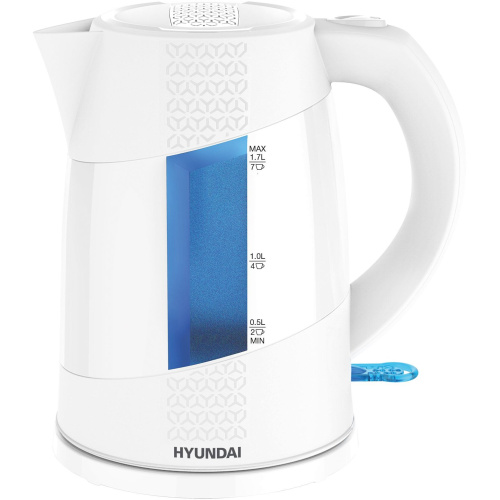 Электрочайник Hyundai HYK-P2407 белый/голубой
