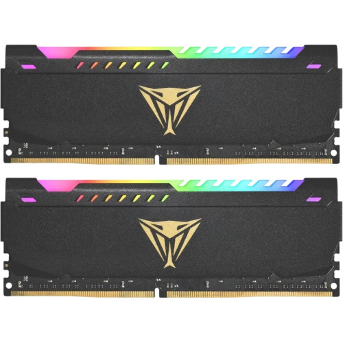 ОЗУ PATRIOT Viper Steel RGB (PVSR432G320C6K) DDR 4 DIMM 32Gb (16GBx2) PC25600, 3200Mhz, (retail)