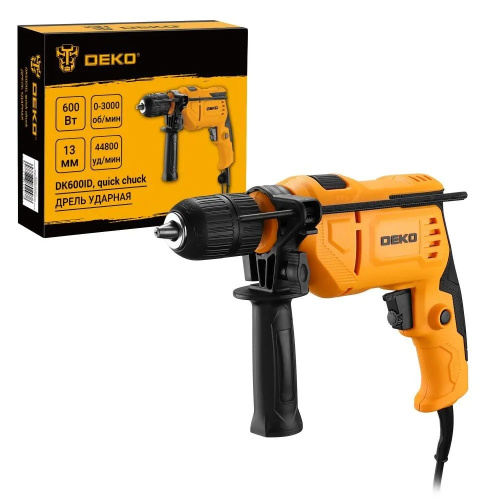 Дрель ударная сетевая DEKO DK600ID (083-1090)