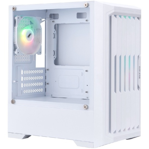 Корпус 1STPLAYER Bullet Hunter H2 ARGB White (H2-WH-4F7-W) / mATX / 4x120mm ARGB fans