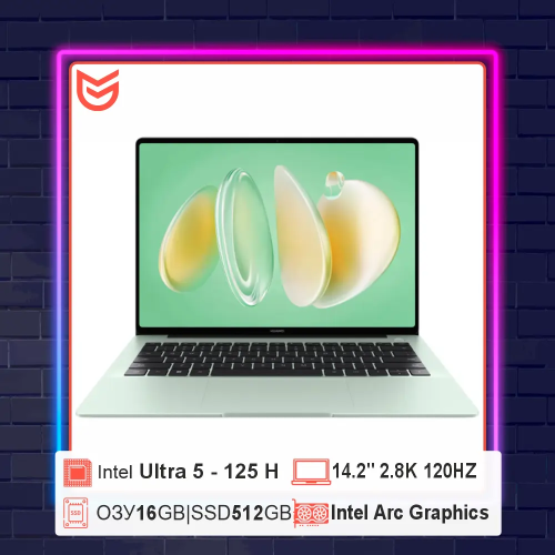 HUAWEI MateBook 14 FLMH-X (53014MFP) 14.2"OLED 2.8k Touch/Ultra5-125H 14c/16GB/512GB/Intel Arc/DOS (металл) Green