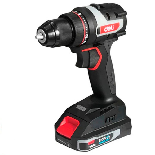 Дрель-шуруповерт Deli DE-DZ20-1D2 2АКБ*2Ач+ЗУ