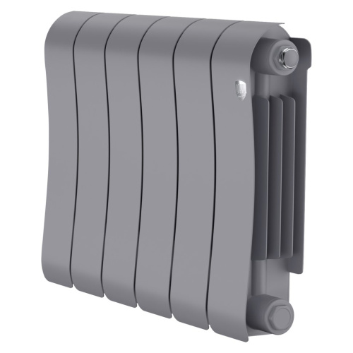 Биметаллический радиатор отопления Royal Thermo Infinity 300 6 секций Silver Satin