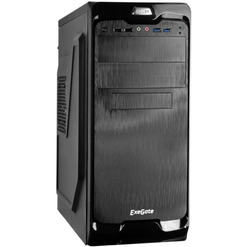 Корпус ExeGate UN-604 Black EX269439RUS ATX, без БП 2xUSB+2xUSB3.0, Audio