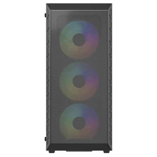 Корпус Powercase Mistral S4B ARGB (CMSB-A4), Tempered Glass, 4x 120mm ARGB PWM Fans, чёрный, ATX