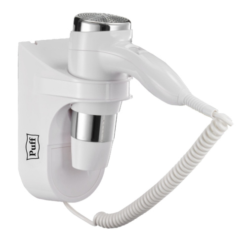 Фен Puff 1600 белый/серебристый 1 405,003