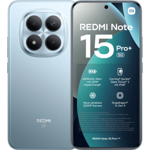 Смартфон Xiaomi Redmi Note 15 Pro + 5G 8/256 Голубой
