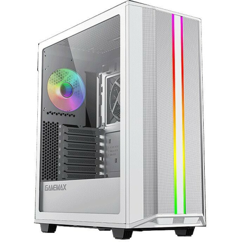 Корпус GameMax Precision COC White (T808) (ATX, Белый, 2*USB 3.0, Зак.стекло, 1*120мм+ COC, без БП)