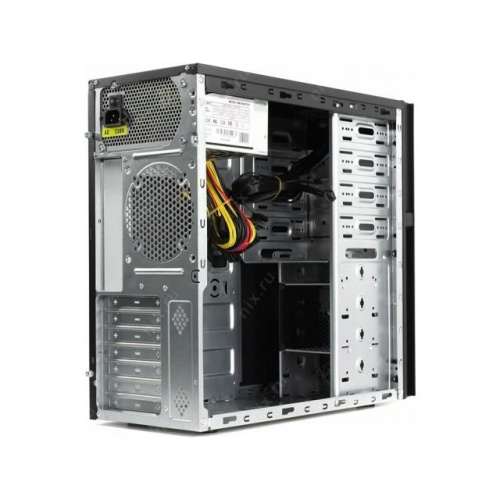 Корпус POWERMAN BA833BK (6125674) ATX, 600W PM-600ATX-F, USBx2 + Audio, черный
