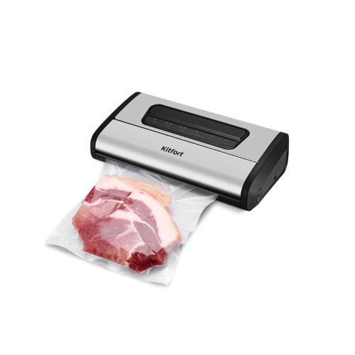 Вакуумный упаковщик Kitfort КТ-1519 серебристый/черный