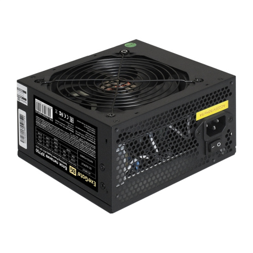 Блок питания ExeGate XP750 EX292166RUS 750W (ATX, 12cm fan, 24pin, 4+4pin, PCIe, 3xSATA, 2xIDE, FDD, black)