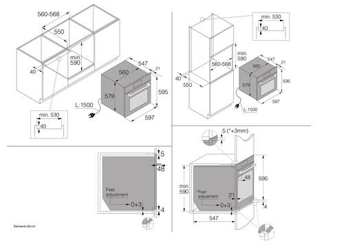 Электрический духовой шкаф Asko OP8678G черный