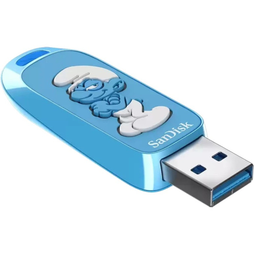 USB-флешка SanDisk Smurfs 64Gb (SDCZIS-064G-G46), USB3.2, синяя